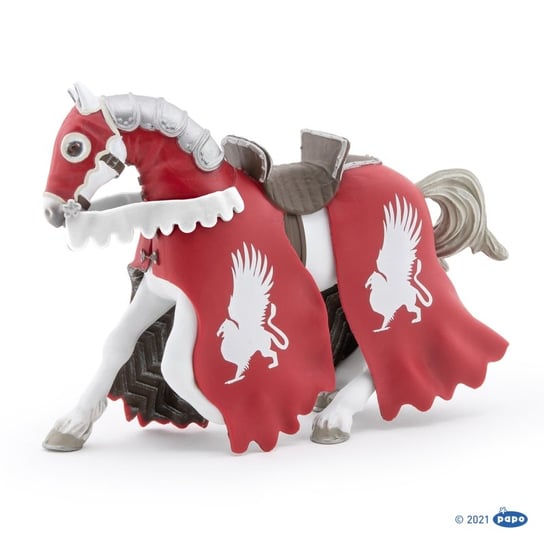 Papo, Figurka kolekcjonerska, 39955 Koń rycerza Gryfa czerwony 14x5x10cm Papo