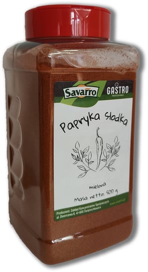 Papryka Czerwona Słodka Mielona Savarro Gastro Professional - Słoik 500 G Inna marka