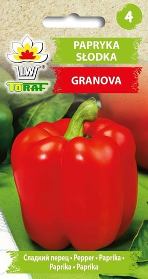 Papryka GRANOVA  
(zielono-żółta, dojrzała czerwona, do uprawy w gruncie)
Capsicum annuum L. Toraf