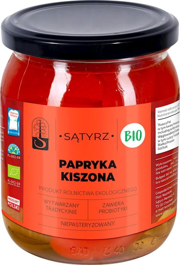 Papryka Kiszona Bio 450 G (240 G) - Sątyrz SĄTYRZ