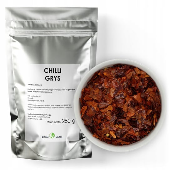 Papryka Ostra Chilli Grys Aromatyczna 250G Gorzko i Słodko