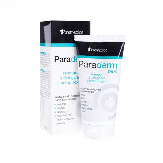 Paraderm, Plus, szampon z dziegciem i octopiroxem, 150 ml Paraderm