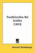 Parallelstellen Bei Schiller (1893) Stickelberger Heinrich
