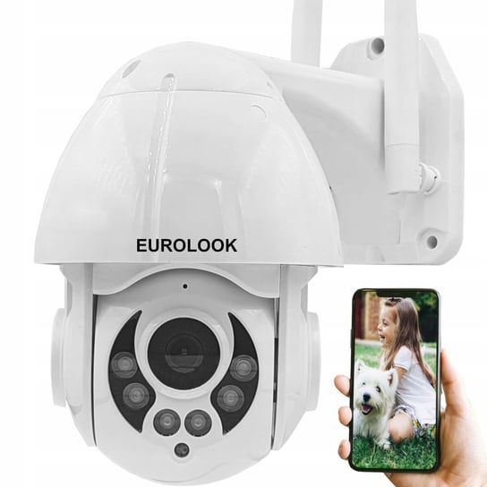Parametry produktu: Kamera IP WiFi SMART Obrotowa Zewnętrzna Bezprzewodowa MONITORING Domu 3MPx [DSB-3MP06E] Eurolook