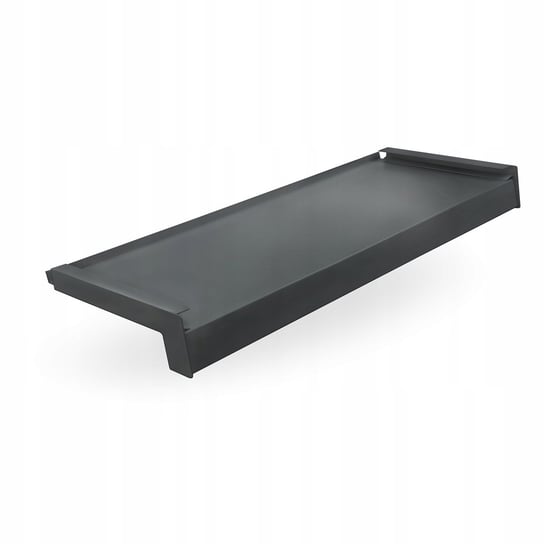 Parapet Zewnętrzny STAL Stalowy, ZAŚLEPKI PCV szer. 10cm dł. 80cm ANTRACYT DQ-PP