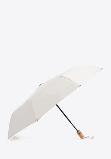 Parasol automatyczny z drewnianą rączką jasny szary WITTCHEN