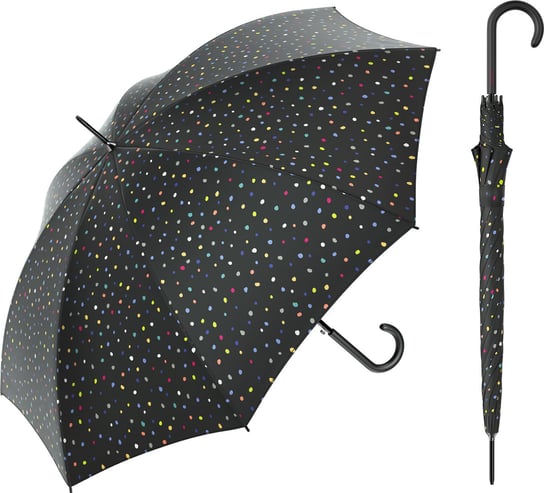 Parasol Długi Automatyczny Benetton Long Ac Dots Black 56906 United Colors of Benetton