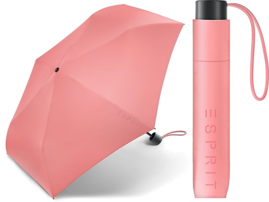 Parasol manualny, składany, z pokrowcem Esprit różowy Inna marka