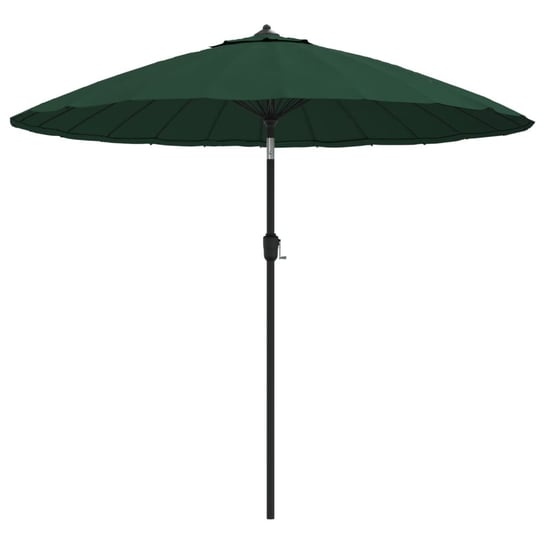 Parasol ogrodowy 270x246 cm, zielony, UV, aluminio Inna marka