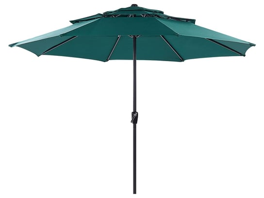 Parasol ogrodowy ⌀ 285 cm zielony BIBIONE Beliani