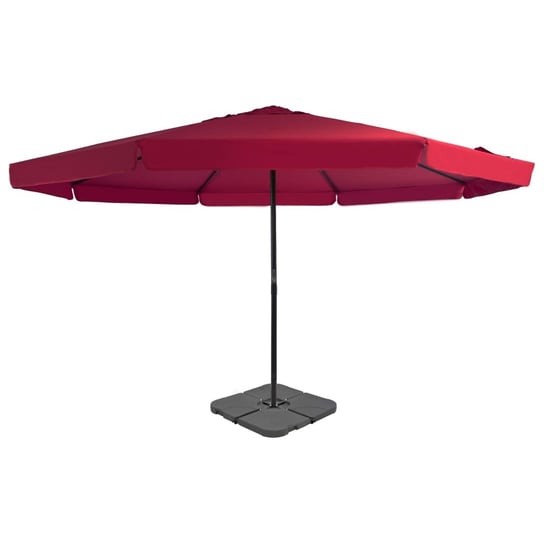 Parasol ogrodowy 3,85m x 5m czerwony z aluminiową Zakito Home