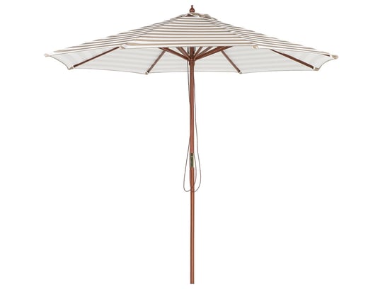 Parasol ogrodowy BELIANI Ferentillo, czarno-biały, 260 cm Beliani