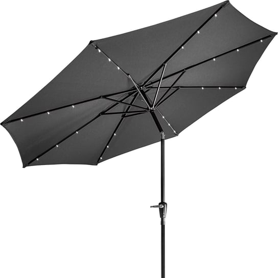 Parasol Ogrodowy Led 3 Metry Ogród Balkon Antracyt Stilista