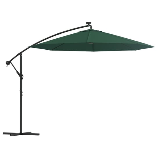 Parasol ogrodowy LED 300 cm, zielony Inna marka