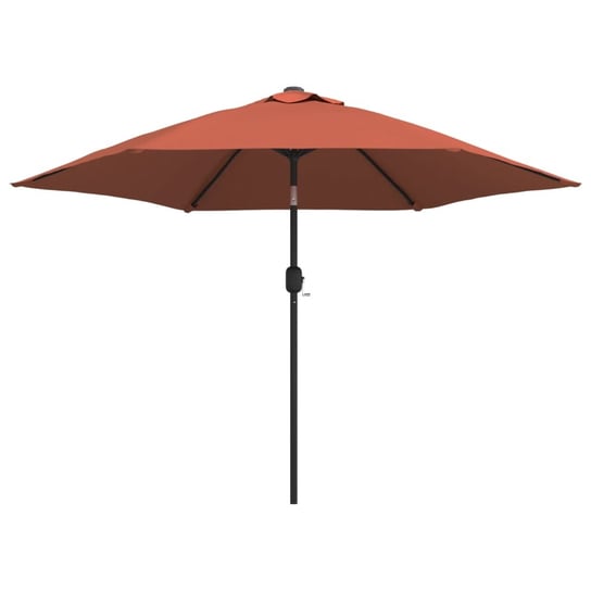 Parasol ogrodowy na metalowym słupku, terakotowy, 300 cm vidaXL