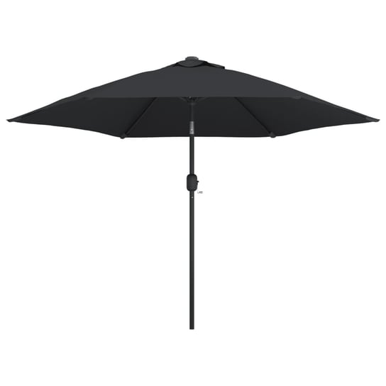 Parasol ogrodowy na metalowym słupku VIDAXL, czarny, 300 cm vidaXL
