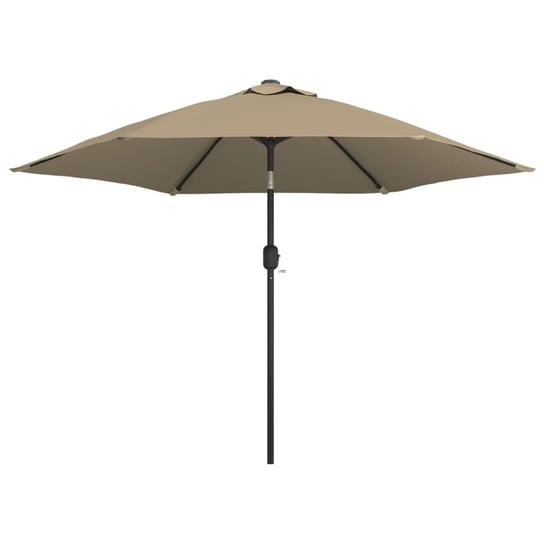 Parasol ogrodowy na metalowym słupku VIDAXL, taupe, 300 cm vidaXL