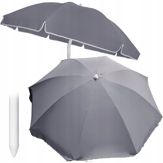 Parasol Ogrodowy Plażowy Na Balkon Taras Łamany Z Falbaną 240 Cm JUMI