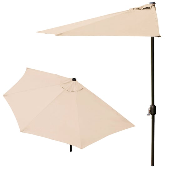 Parasol ogrodowy pół-parasol ścienny na taras 2,7m beżowy Inna marka