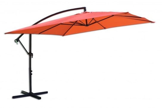 Parasol ogrodowy prostokątny na wysięgniku terakota 270 x 270 cm Tradgard