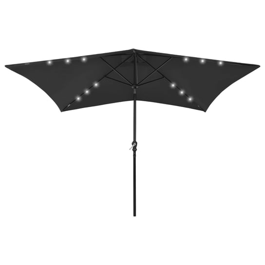 Parasol ogrodowy UV 200x300 cm, czarny Inna marka