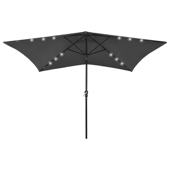 Parasol ogrodowy UV 200x300x247 cm, antracyt, stal / AAALOE Inna marka