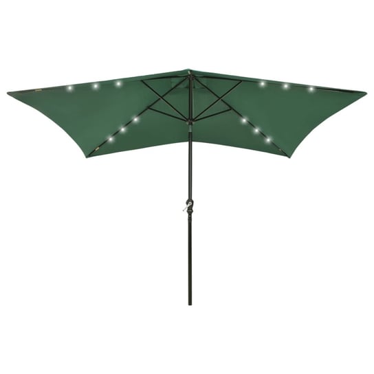 Parasol ogrodowy UV 200x300x247 cm, zielony Inna marka