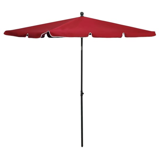 Parasol ogrodowy UV 210x140x238 cm, bordowy Inna marka