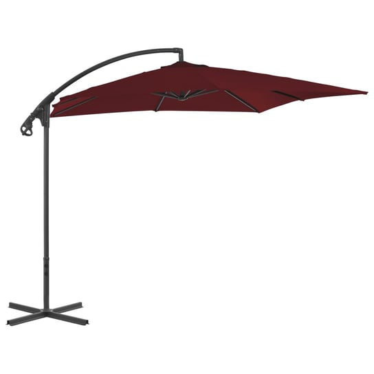 Parasol ogrodowy UV 250x250x260cm, kolor: winna cz / AAALOE Inna marka