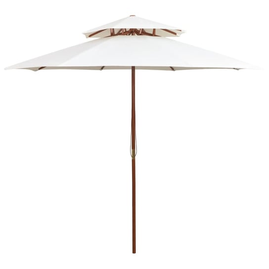 Parasol ogrodowy vidaXL, biały, 270x270 cm vidaXL