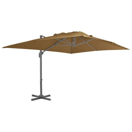 Parasol ogrodowy vidaXL, brązowy, 400x300 cm vidaXL