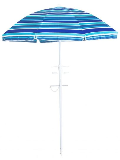 Parasol ogrodowy z korbką MODERNHOME, niebiesko-granatowy, 160 cm ModernHome