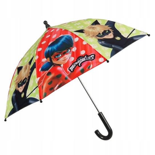 Parasol parasolka dziecięcy tekstylny BIEDRONKA I CZARNY KOT Perletti Perletti