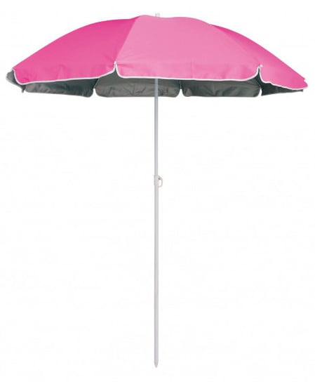 parasol plażowy 180 x 160 cm stalowy różowy 2-częściowy TWM