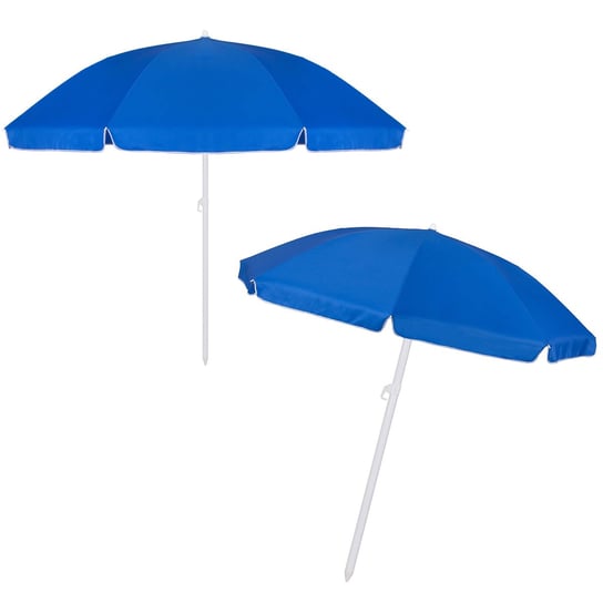 Parasol plażowy 240cm parasol ogrodowy niebieski Springos
