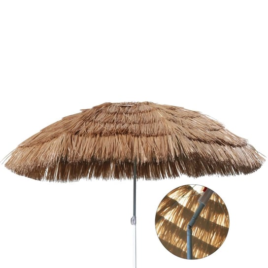 Parasol plażowy hawajski HI, beżowy, 160 cm HI