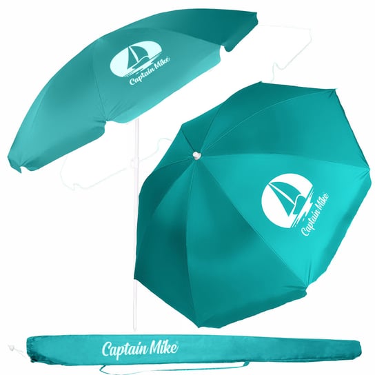 Parasol plażowy łamany z filtrem UPF50+ Captain Mike 160cm Captain Mike