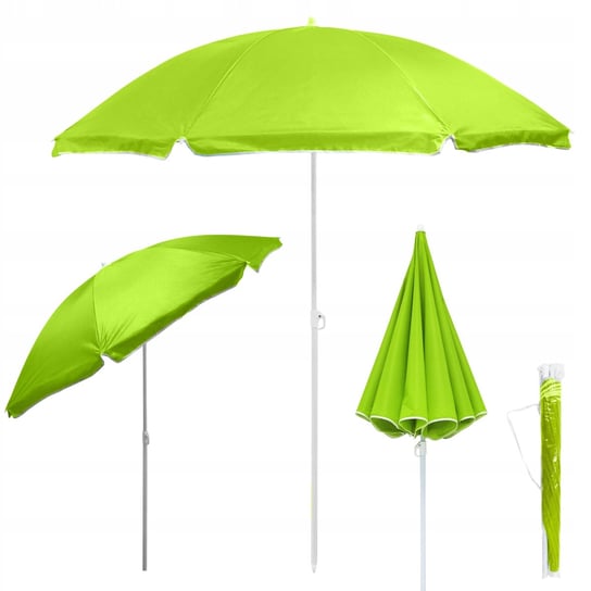 Parasol plażowy ogrodowy z pokrowcem LAREDO 160cm LIMONKOWY Kontrast