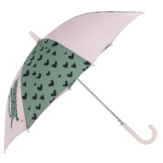 Parasol przeciwdeszczowy kot i serca green pink KIDZROOM Inna marka