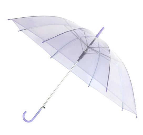 PARASOL SKŁADANY parasolka fiolet-transparentny BQ13C Aptel