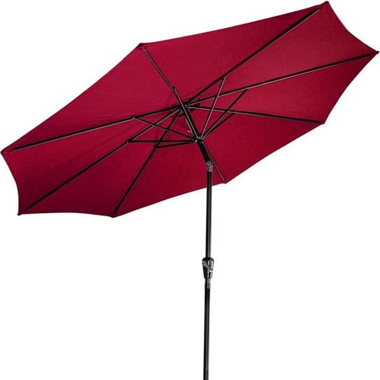 Parasol targowy STILIST Ø 3 m, 180 g/m2, czerwony + pokrowie Stilista