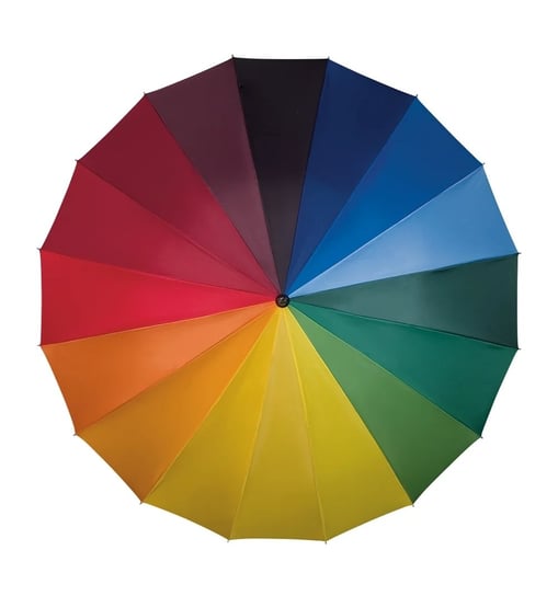 Parasol Tęczowy Lux Multicolor 16 klinowy Parasol