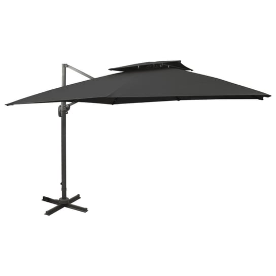 Parasol UV 300x300 czarny, aluminiowy, stabilny Zakito Europe