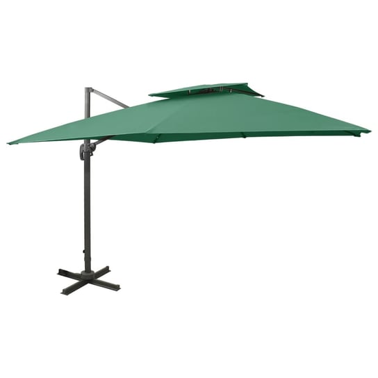 Parasol UV 300x300x258 cm, zielony / AAALOE Inna marka