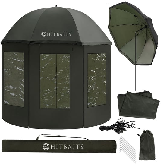Parasol wędkarski namiot na ryby wodoodporny 240 cm HitBaits