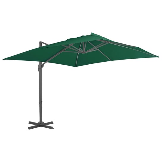 Parasol wiszący 300x300 cm, zielony Zakito Europe