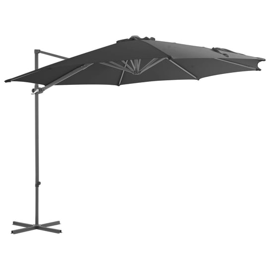 Parasol wiszący z podstawa 300x255 cm, antracytowy Inna marka