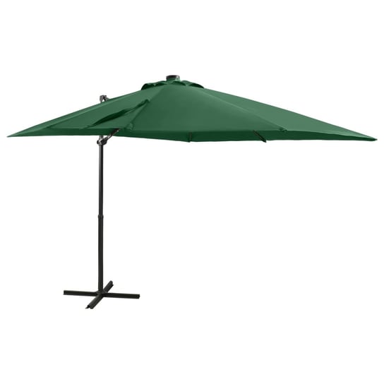 Parasol z oświetleniem LED, zielony, 250x230 cm Zakito Europe