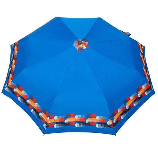 Parasolka automatycznie otwierana i zamykana Carbon Steel Rączka ze skóry - comets-blue Parasol