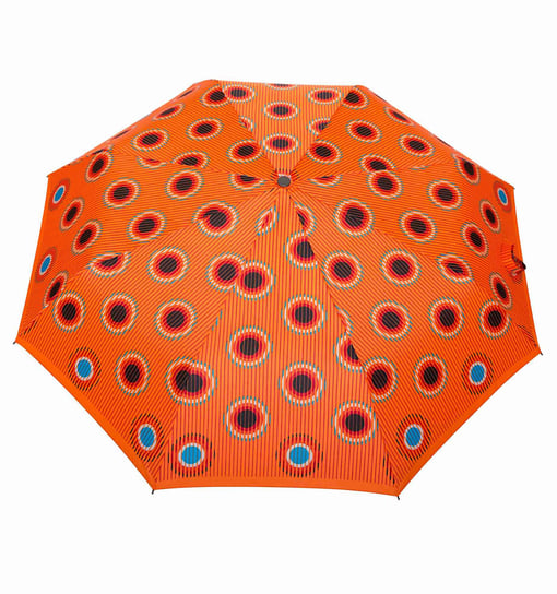 Parasolka Damska 4-sekcyjna Mini z Wzorem orange-holes Parasol